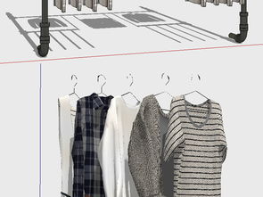 精品服装店商业空间室内设计 SU模型与高清资源全解析